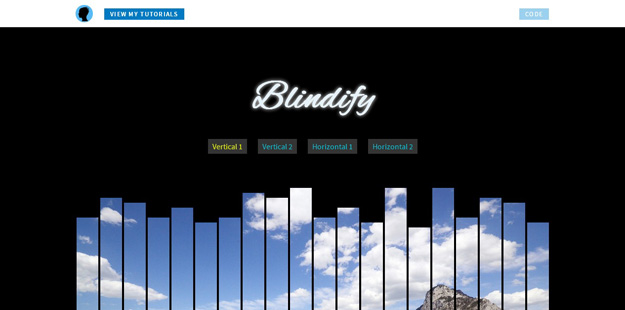 Blindify jQuery plugin
