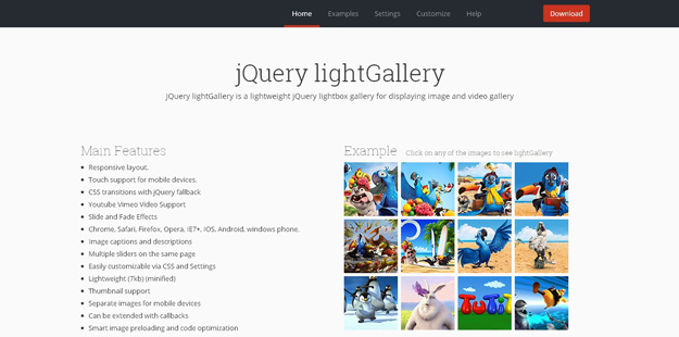 jQuery-lightGallery