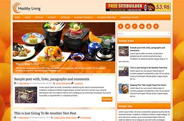 healthyliving-blogger-template