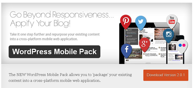 wordpress mobile pack