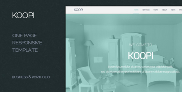 koopi - one page flat creative theme copy
