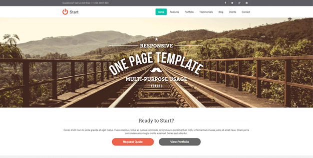 start - responsive one page template copy