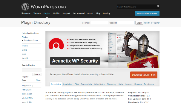 Acunetix WP Security Plugin